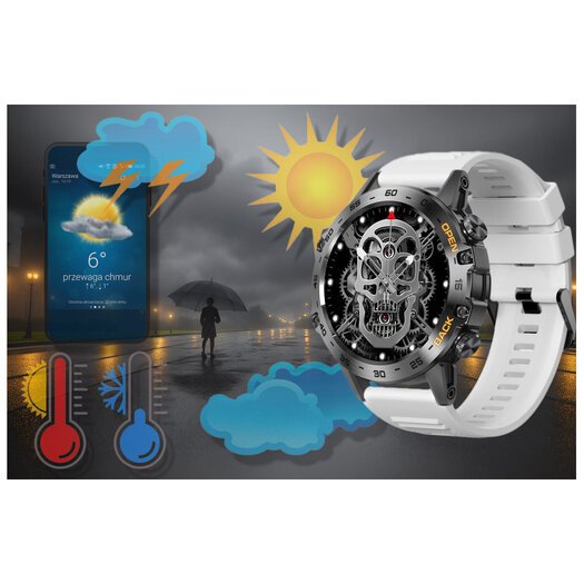 SMARTWATCH MĘSKI GRAVITY GT9-10 - WYKONYWANIE POŁĄCZEŃ, CIŚNIENIOMIERZ (sg021g)