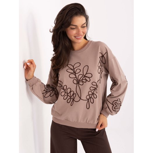 Bluzka-RV-BZ-A175.02-ciemny bezowy 1