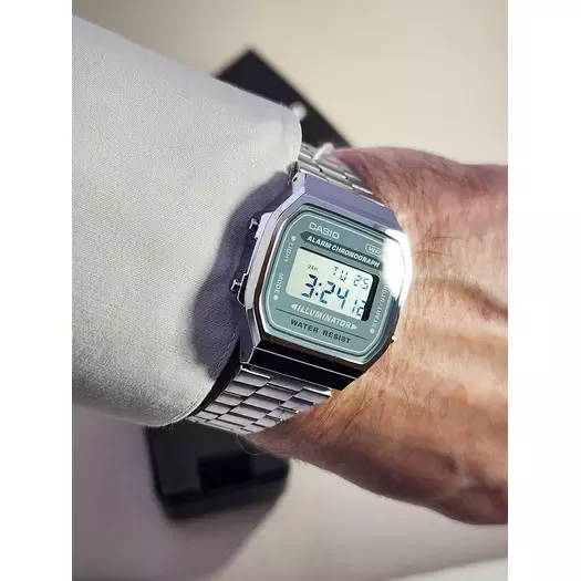 ZEGAREK MĘSKI CASIO  Retro Vintage A168WA-3A + BOX