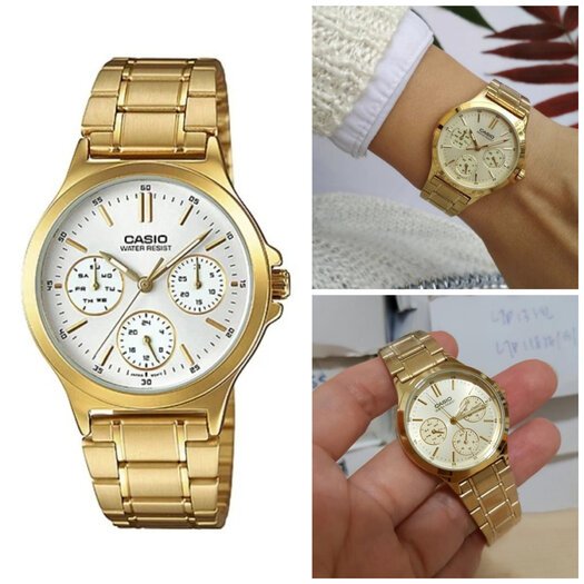 CASIO LTP-V300G 7A WOMEN S WATCH (zd566b) + BOX