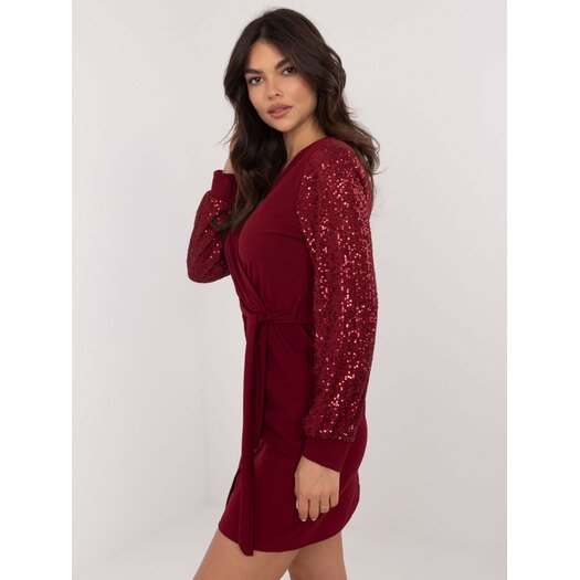 Sukienka-MI-SK-67634.99-bordowy 8