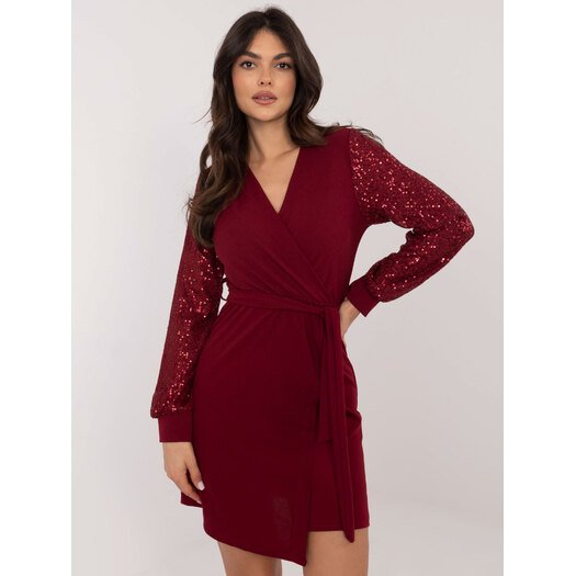 Sukienka-MI-SK-67634.99-bordowy 6