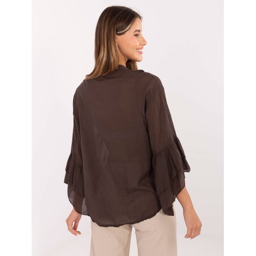Koszula-MI-KS-92330.07-ciemny brązowy 3