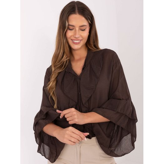 Koszula-MI-KS-92330.07-ciemny brązowy 2