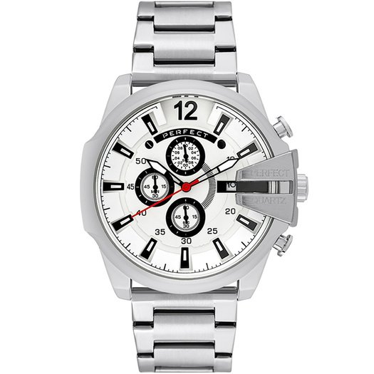ZEGAREK MĘSKI PERFECT M513CH-01 - CHRONOGRAF (zp387b) + BOX