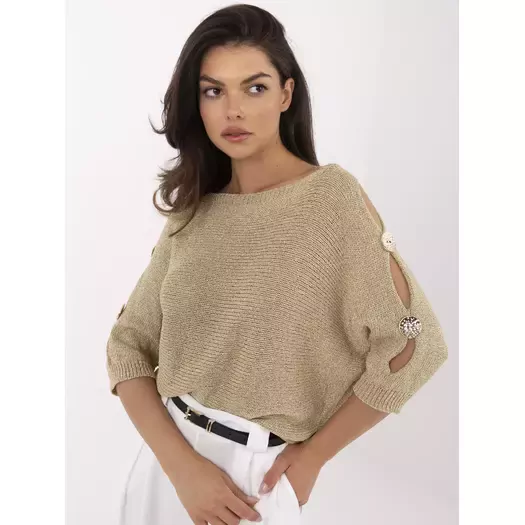 Sweter-MI-SW-1604.85-złoty 6