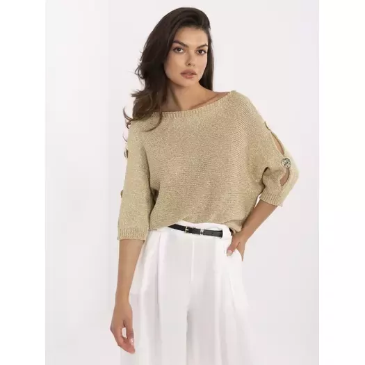 Sweter-MI-SW-1604.85-złoty