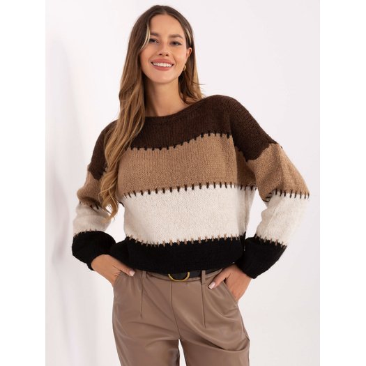 Sweter-MI-SW-2309.95-brązowy 3