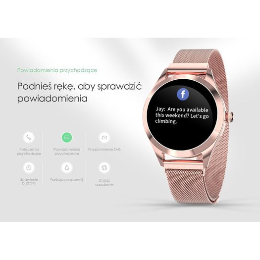 WOMEN S SMARTWATCH G. Rossi SW017-9 silver/black (sg011c) 15