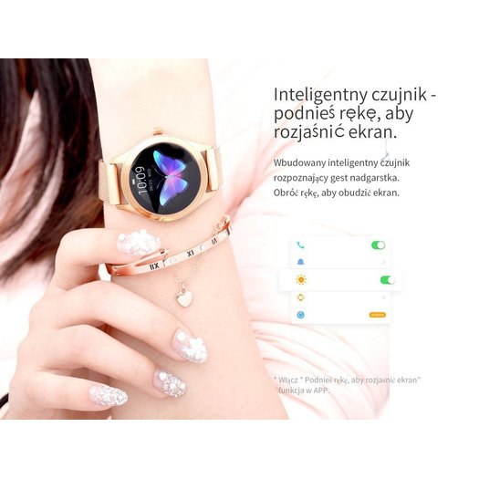 WOMEN S SMARTWATCH G. Rossi SW017-9 silver/black (sg011c) 8