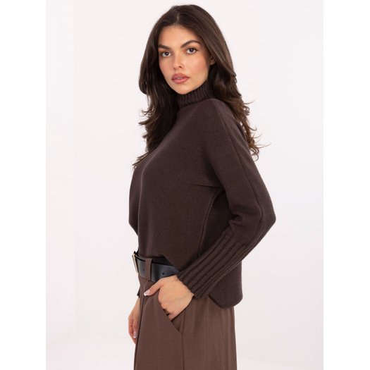Sweter-IT-SW-8003.18P-ciemny brązowy 2