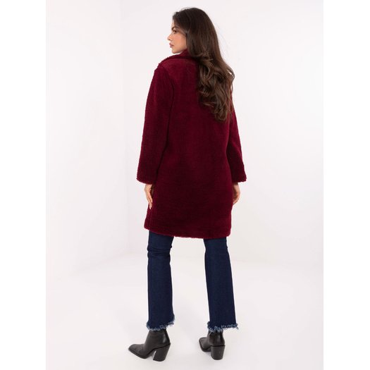 Płaszcz-IT-PL-88121.01P-bordowy