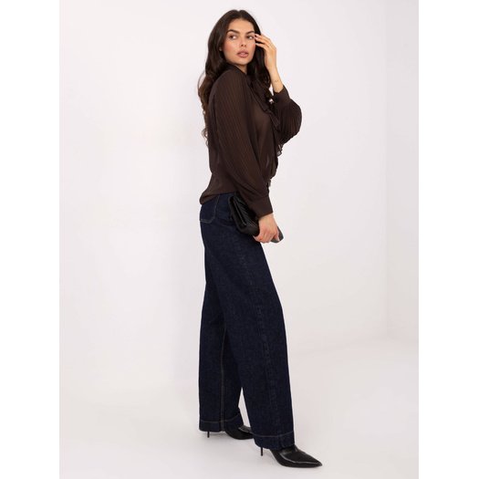 Koszula-MI-KS-A2818.09-ciemny brązowy 1