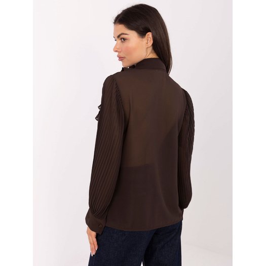 Koszula-MI-KS-A2818.09-ciemny brązowy 3
