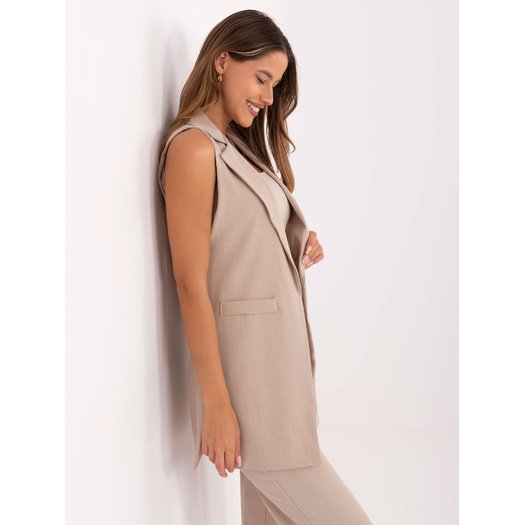 Kamizelka-IT-KZ-FL5069.84-jasny beżowy 2