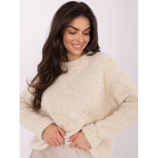 Sweter-MI-SW-WK32601.19-jasny beżowy 1