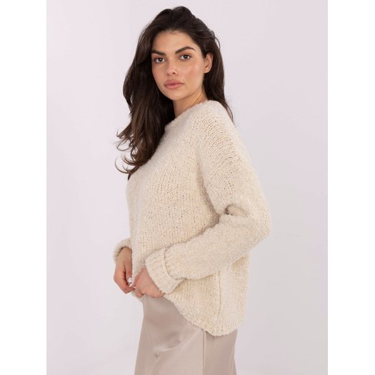Sweter-MI-SW-WK32601.19-jasny beżowy 4