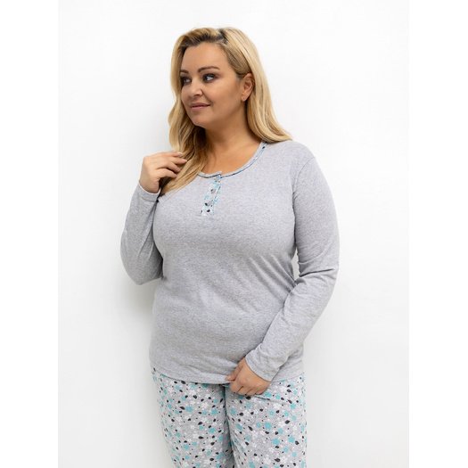 Piżama-DU-KN-FP-502.97-szary