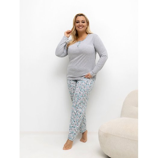 Piżama-DU-KN-FP-502.97-szary 1