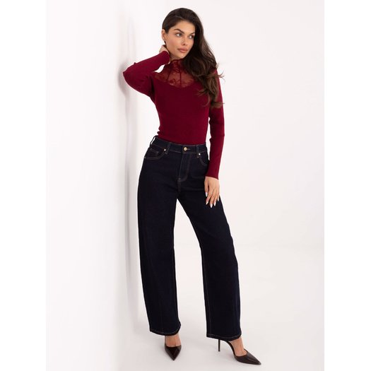 Sweter-PM-SW-YIS1078.81-bordowy