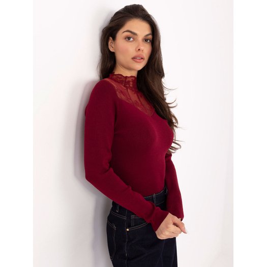 Sweter-PM-SW-YIS1078.81-bordowy 2