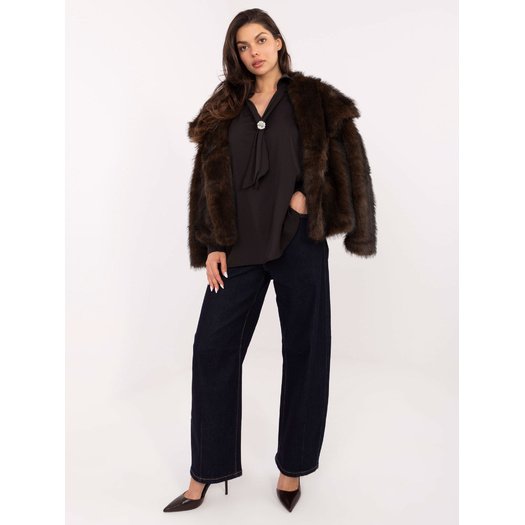 Bluzka-IT-BZ-28913.17-ciemny brązowy 1