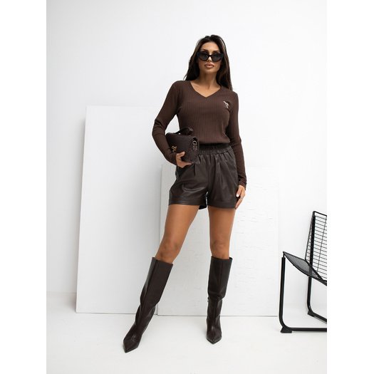 Bluzka-RV-BZ-A1056.11-ciemny brązowy 2