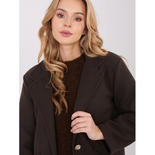 Płaszcz-IT-PL-20238.23-ciemny brązowy 1