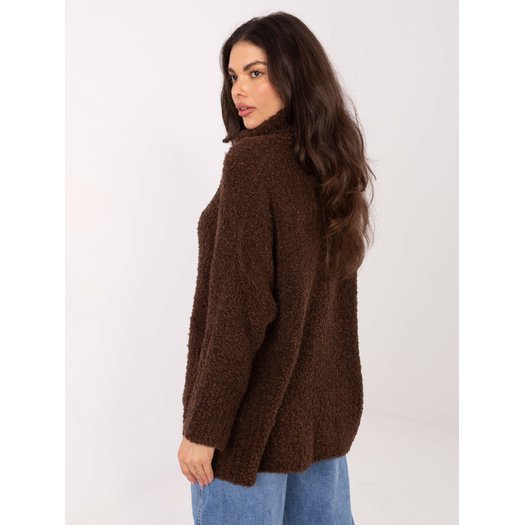 Sweter-CH-SW-72993.25-ciemny brązowy 1