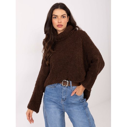 Sweter-CH-SW-72993.25-ciemny brązowy 3