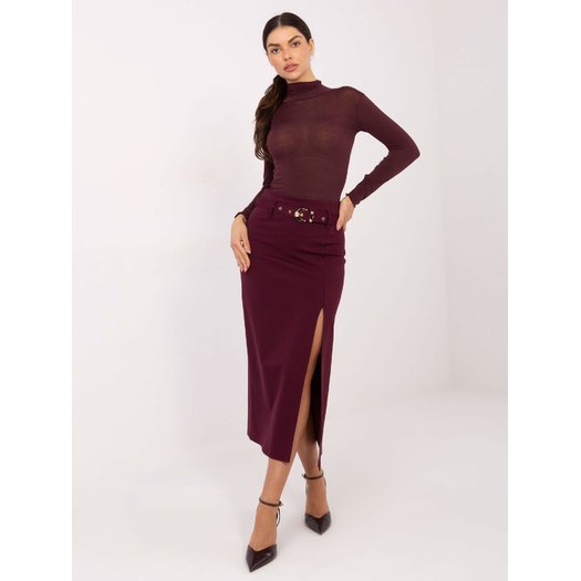Spódnica-IT-SD-FL7393.26-bordowy 1