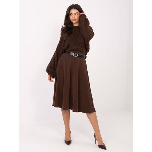 Spódnica-IT-SD-FL9838.49-brązowy 3