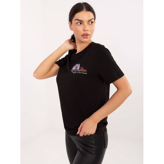 T-shirt-D12022M02844A-czarny