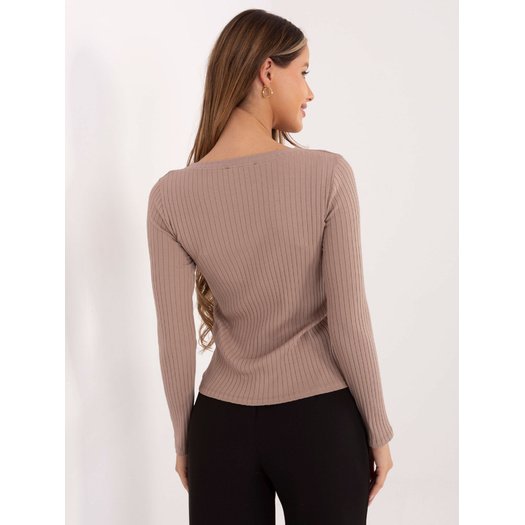 Bluzka-RV-BZ-A1045.99-ciemny bezowy