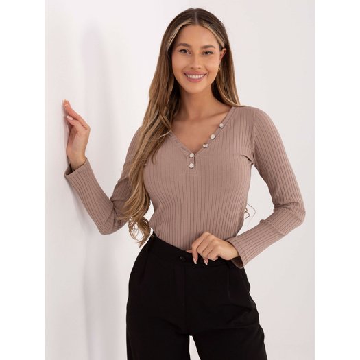 Bluzka-RV-BZ-A1045.99-ciemny bezowy 2