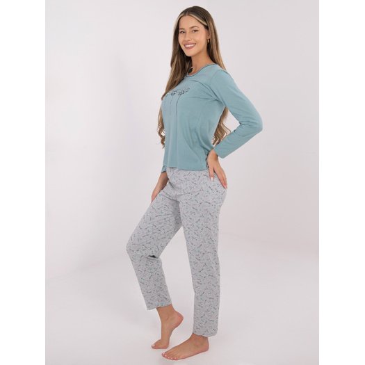 Piżama-DU-PI-FP-003.99P-mietowy 1