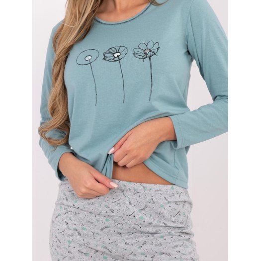 Piżama-DU-PI-FP-003.99P-mietowy 3