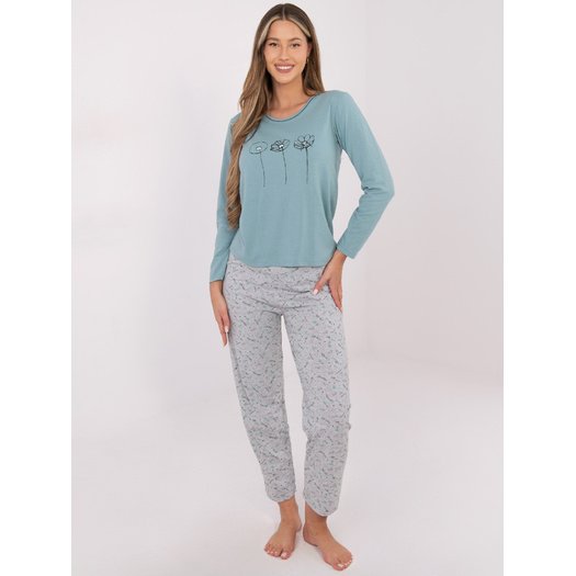 Piżama-DU-PI-FP-003.99P-mietowy 4