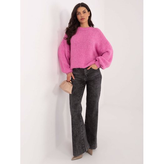 Sweter-MI-SW-1909.68-ciemny różowy 1