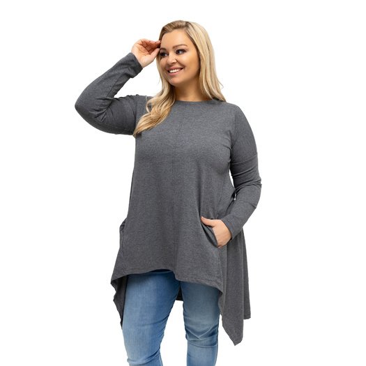 Bluzka-RV-BZ-7054-1.06-ciemny szary