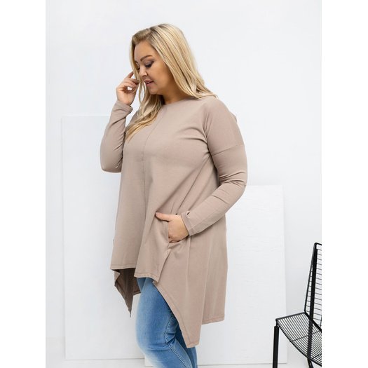 Bluzka-RV-BZ-7054-1.06-ciemny bezowy