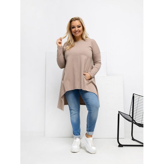 Bluzka-RV-BZ-7054-1.06-ciemny bezowy 1