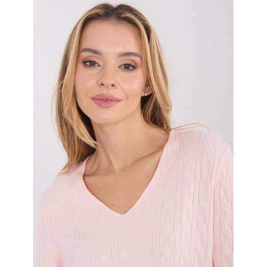 Sweter-PM-SW-B-615.18-jasny r&oacute;żowy