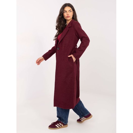 Płaszcz-TW-PL-BI-5312A.85-bordowy 2