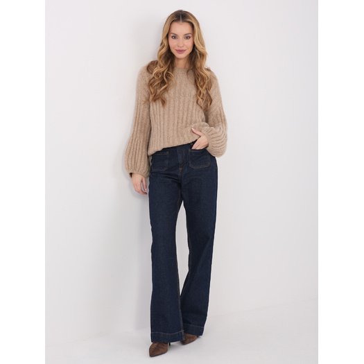 Sweter-MI-SW-1215.51-ciemny bezowy