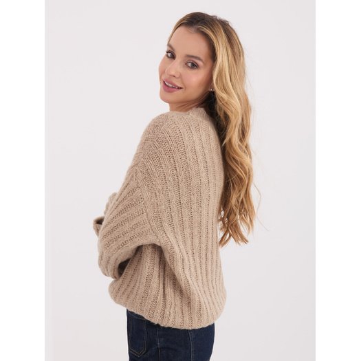 Sweter-MI-SW-1215.51-ciemny bezowy 2
