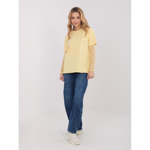 Bluzka-MI-BZ-4227.61-jasny ż&oacute;łty 2