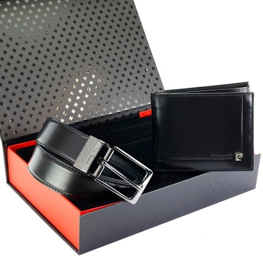 Piniginės ir diržo rinkinys vyrams Pierre Cardin ZG-214-BR