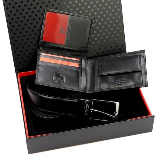 Piniginės ir diržo rinkinys vyrams Pierre Cardin ZG-214-BR