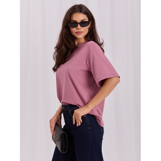 T-shirt-RV-TS-A1089.87-ciemny r&oacute;żowy